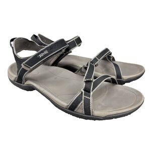Teva Women’s Sport Sandals Sz 11 Black Gray Strappy Hiking Water Outdoor 1006263